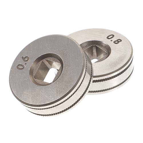 HAMPPLIES 2 Stück Teiliges Drahtvorschubrolle Knurling Langlebiges Robustes Schweißzubehör für Mig Mag Schweißausrüstung Ersatzteile von HAMPPLIES