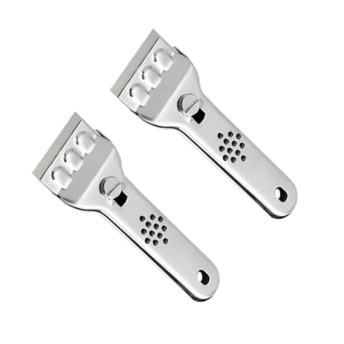 HAMPPLIES 2 Stück Teiliges Edelstahl Fliesen und Bodenschaber mit Ergonomischem Griff Vielseitiger Utility Scraper für Wand Boden und Klebereste Langlebig und Handschonend für Haushalt und HAMPPLIES 2 Stück Teiliges Edelstahl Fliesen und Bodenschaber mit Ergonomischem Griff Vielseitiger Utility Scraper für Wand Boden und Klebereste Langlebig und Handschonend für Haushalt und von HAMPPLIES
