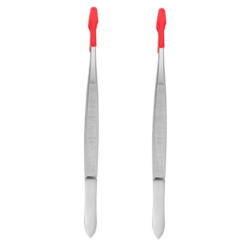 HAMPPLIES 2 Stück Teiliges Edelstahl Pinzetten Stempelpinzette Langlebig Präzise für Bastelarbeiten Münzen Briefmarken Geeignet mit Rutschfestem Griff HAMPPLIES 2 Stück Teiliges Edelstahl Pinzetten Stempelpinzette Langlebig Präzise für Bastelarbeiten Münzen Briefmarken Geeignet mit Rutschfestem Griff von HAMPPLIES