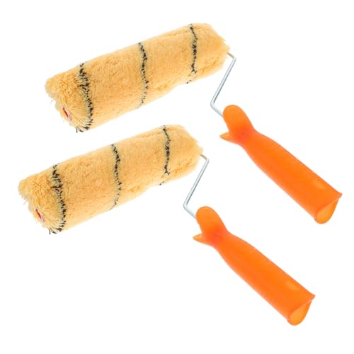 HAMPPLIES 2 Stück Teiliges Farbroller mit Langflorigem Nahtlosem Walzenbezug für Wandfarbe Komfortabler Griff Langlebig und Gleichmäßig für DIY Malerarbeiten und Zufällige Zufällige Farbe HAMPPLIES 2 Stück Teiliges Farbroller mit Langflorigem Nahtlosem Walzenbezug für Wandfarbe Komfortabler Griff Langlebig und Gleichmäßig für DIY Malerarbeiten und Zufällige Zufällige Farbe von HAMPPLIES