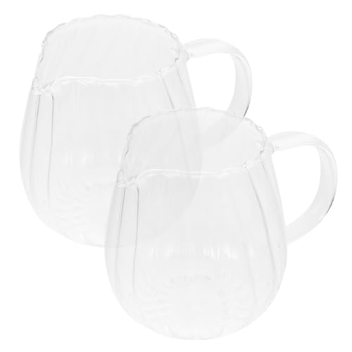HAMPPLIES 2 Stück Teiliges Gläsernes Milchkännchen mit Griff Eleganter Kaffee und Teespender für Zuhause und Büro Hochwertiges Bruchsicheres Design für Milch und Sahne HAMPPLIES 2 Stück Teiliges Gläsernes Milchkännchen mit Griff Eleganter Kaffee und Teespender für Zuhause und Büro Hochwertiges Bruchsicheres Design für Milch und Sahne von HAMPPLIES