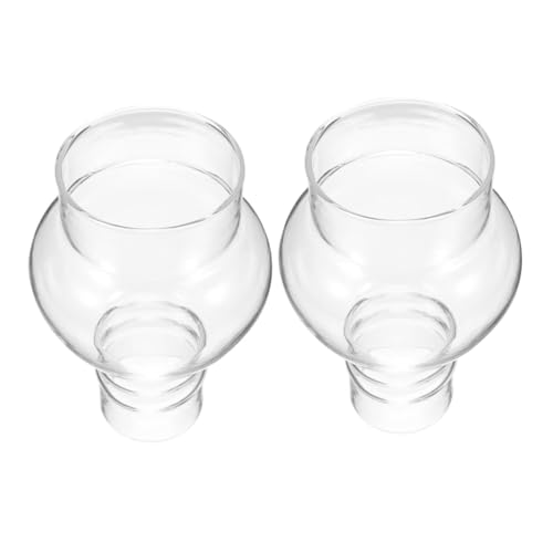HAMPPLIES 2 Stück Teiliges Glas öllampenschirm Runder Klarer Kerosinlampenschirm Langlebiger Vintage Petroleumlampenschornstein Winddichter Lampenschirm für Öllampen Stilvolle Retro HAMPPLIES 2 Stück Teiliges Glas öllampenschirm Runder Klarer Kerosinlampenschirm Langlebiger Vintage Petroleumlampenschornstein Winddichter Lampenschirm für Öllampen Stilvolle Retro von HAMPPLIES