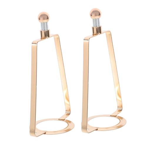 HAMPPLIES 2 Stück Teiliges Lampenharfen Eisen Vielseitiger Lampenschirm halter für Tisch Stehlampen Langlebiger Lampenrahmen mit Hellem Finish Einfach zu Montieren Geeignet für DIY leuchten von HAMPPLIES