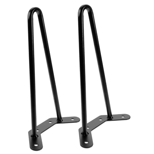 HAMPPLIES 2 Stück Teiliges Metall Tischbeine Höhe Haarnadel Stil Möbelfüße für DIY Schreibtisch Endtisch Möbelzubehör Robust Einfach zu Montieren Schwarz HAMPPLIES 2 Stück Teiliges Metall Tischbeine Höhe Haarnadel Stil Möbelfüße für DIY Schreibtisch Endtisch Möbelzubehör Robust Einfach zu Montieren Schwarz von HAMPPLIES