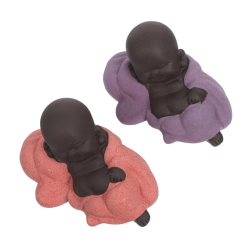 HAMPPLIES 2 Stück Teiliges Mini Keramik Lächelnder Buddha Feng Shui Reichtumsdekoration Zen Desktop Statue Kleine Mönchsfigur für Zuhause Büro und Teetisch Spirituelle Glücksbringer HAMPPLIES 2 Stück Teiliges Mini Keramik Lächelnder Buddha Feng Shui Reichtumsdekoration Zen Desktop Statue Kleine Mönchsfigur für Zuhause Büro und Teetisch Spirituelle Glücksbringer von HAMPPLIES