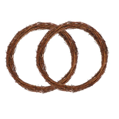 HAMPPLIES 2 Stück Teiliges Rattanring Weihnachtsdeko Innenbereich Umweltfreundlicher Rebenkranz Deko zum Aufhängen für Fenster Wand Tür Party Home HAMPPLIES 2 Stück Teiliges Rattanring Weihnachtsdeko Innenbereich Umweltfreundlicher Rebenkranz Deko zum Aufhängen für Fenster Wand Tür Party Home von HAMPPLIES