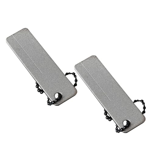 HAMPPLIES 2 Stück Teiliges Superhartes Diamant Pocket Sharpening Stone Miniaturisierte Outdoor Schleifsteine mit Feiner Rillenstruktur Multifunktional als Nagelfeile und Messerschärfer für von HAMPPLIES