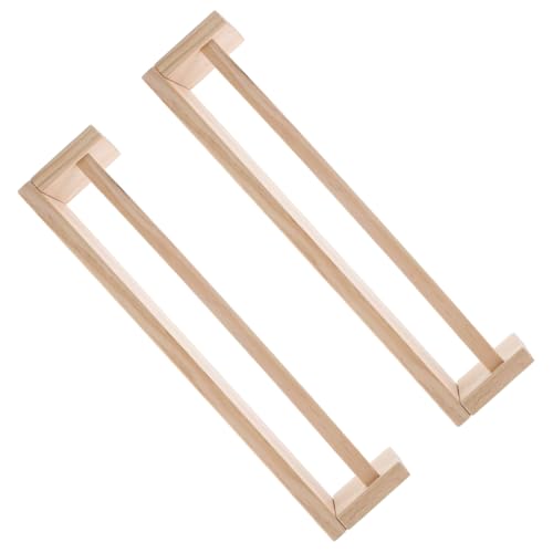 HAMPPLIES 2 Stück Teiliges Wandregal aus Robustem Holz Wandmontiertes Aufbewahrungsregal mit Stabilem Halter Vielseitiger Wandorganizer für Wohnzimmer Schlafzimmer Eingangsbereich und von HAMPPLIES