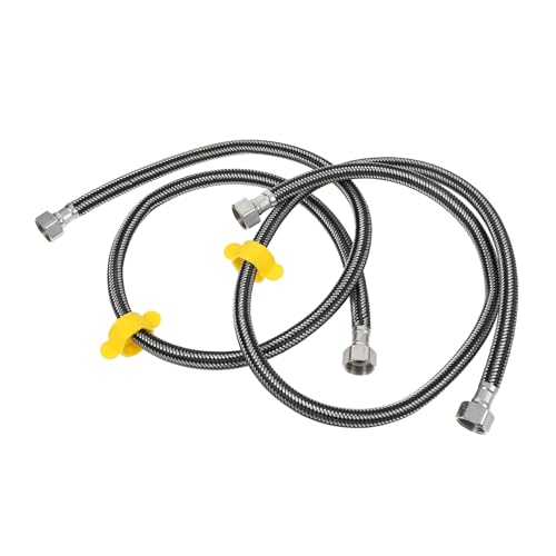 HAMPPLIES 2 Stück Teiliges Waschbecken Zulaufschlauch Flexibel Geflochten Kalt und Warm Wasseranschluss Schlauch für Bad Wc Wasserhahn Küchenarmatur HAMPPLIES 2 Stück Teiliges Waschbecken Zulaufschlauch Flexibel Geflochten Kalt und Warm Wasseranschluss Schlauch für Bad Wc Wasserhahn Küchenarmatur von HAMPPLIES