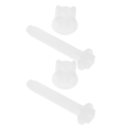 HAMPPLIES 2 Stück Toilettensitz Schrauben Ersatz Pom Kunststoff Befestigungsschrauben Wc Sitz Scharniere Reparatur Zubehör für Badezimmer Hotel Restaurant HAMPPLIES 2 Stück Toilettensitz Schrauben Ersatz Pom Kunststoff Befestigungsschrauben Wc Sitz Scharniere Reparatur Zubehör für Badezimmer Hotel Restaurant von HAMPPLIES