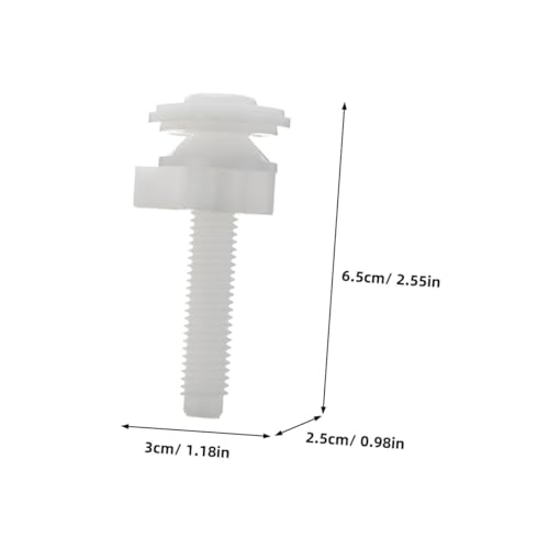 HAMPPLIES 2 Stück Toilettensitz Schrauben Ersatz aus Kunststoff mit Dichtung für Stabile Wc Sitz Befestigung Einfache Montage Langlebig und Formstabil HAMPPLIES 2 Stück Toilettensitz Schrauben Ersatz aus Kunststoff mit Dichtung für Stabile Wc Sitz Befestigung Einfache Montage Langlebig und Formstabil von HAMPPLIES