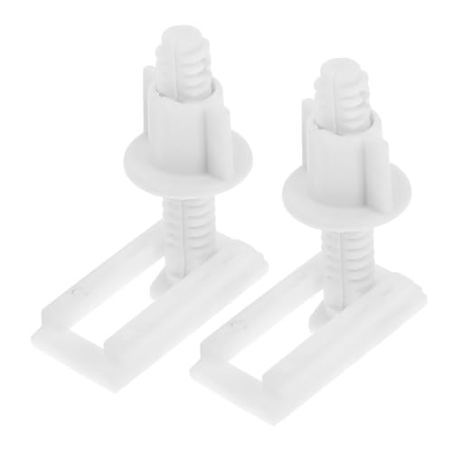 HAMPPLIES 2 Stück Toilettensitz Schrauben Set mit Kunststoffmuttern und Gummi dübeln Schnellverschluss Befestigung Wc Deckel Ersatz Kompatibel für Gängige Toilettenmodelle HAMPPLIES 2 Stück Toilettensitz Schrauben Set mit Kunststoffmuttern und Gummi dübeln Schnellverschluss Befestigung Wc Deckel Ersatz Kompatibel für Gängige Toilettenmodelle von HAMPPLIES