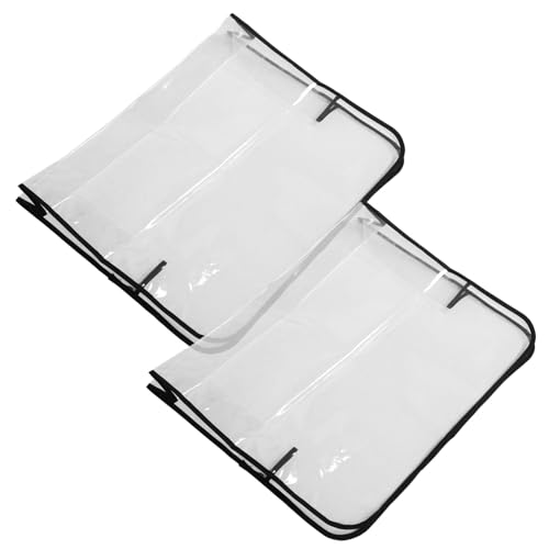 HAMPPLIES 2 Stück Transparente wasserdichte PVC-schutzbezüge für Friseurstühle Wiederverwendbare Rückenlehnen-abdeckungen Leichter Pflegeleichter Salonstuhl-Schutz für Friseure und Spa von HAMPPLIES