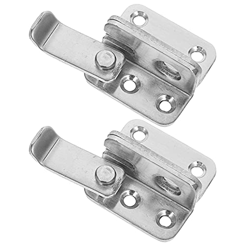 HAMPPLIES 2 Stück Türbolzen Riegel mit Flip Latch Sicherheitsschloss für Haustüren und Schiebetüren Robust und Korrosionsbeständig für Heim und Garagentüren HAMPPLIES 2 Stück Türbolzen Riegel mit Flip Latch Sicherheitsschloss für Haustüren und Schiebetüren Robust und Korrosionsbeständig für Heim und Garagentüren von HAMPPLIES