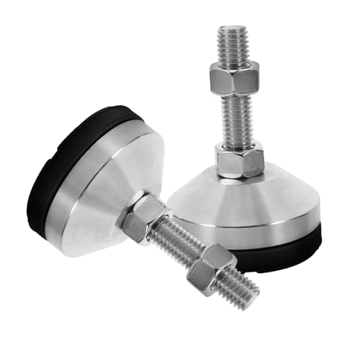 HAMPPLIES 2 Stück Verstellbare Nivellierfüße Schwere Möbelstützen mit Rutschfester Stoßdämpfender Konstruktion Höhenverstellbar für Schränke Tische und Maschinen Gewinde HAMPPLIES 2 Stück Verstellbare Nivellierfüße Schwere Möbelstützen mit Rutschfester Stoßdämpfender Konstruktion Höhenverstellbar für Schränke Tische und Maschinen Gewinde von HAMPPLIES