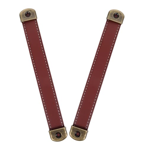 HAMPPLIES 2 Stück Vintage PU Ledergriffe Braun Robuste Möbelgriffe für Schrank Kommode Koffer Vielseitige Tür Schubladengriffe im Retro-stil für Küche und Wohnzimmer HAMPPLIES 2 Stück Vintage PU Ledergriffe Braun Robuste Möbelgriffe für Schrank Kommode Koffer Vielseitige Tür Schubladengriffe im Retro-stil für Küche und Wohnzimmer von HAMPPLIES