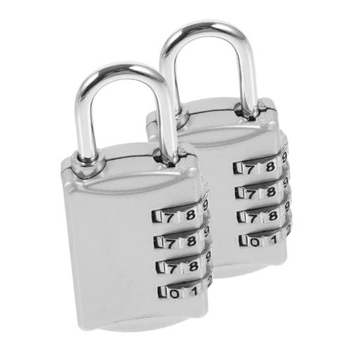 HAMPPLIES 2 Stück Zahlenschloss aus Wetterfestes Vorhängeschloss mit Tastencode Einstellbarer Zahlencode Robustes Outdoor Schloss für Schrank Tür Schrank und Gepäck HAMPPLIES 2 Stück Zahlenschloss aus Wetterfestes Vorhängeschloss mit Tastencode Einstellbarer Zahlencode Robustes Outdoor Schloss für Schrank Tür Schrank und Gepäck von HAMPPLIES