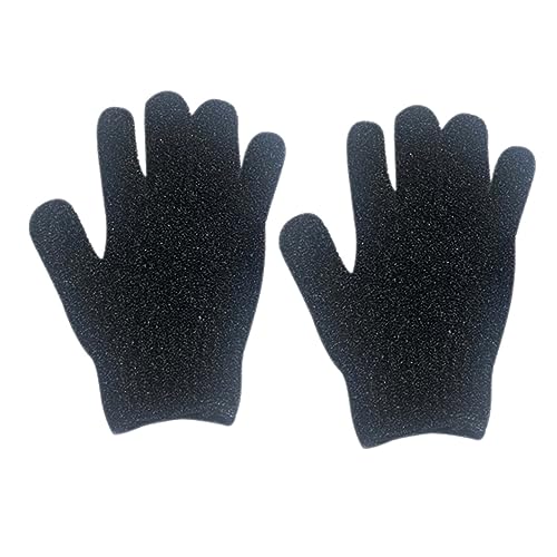 HAMPPLIES 2 Stücke Peeling-handschuhe Schrubben Mikrofaser Bad Waschen Reinigung Fausthandschuh Körper Entferner Doppelseitiger Peelinghandschuh Duschschuh Schrubbhandschuhe Peeling Scrubber von HAMPPLIES