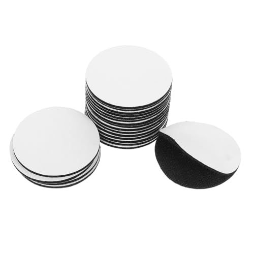 HAMPPLIES 20 Paare Selbstklebende Klettpunkte Schwarz Stark Haftende Runde Magnete für Tischdecken Bettlaken Teppiche und Vielseitige Verwendung für Zuhause und Büro von HAMPPLIES