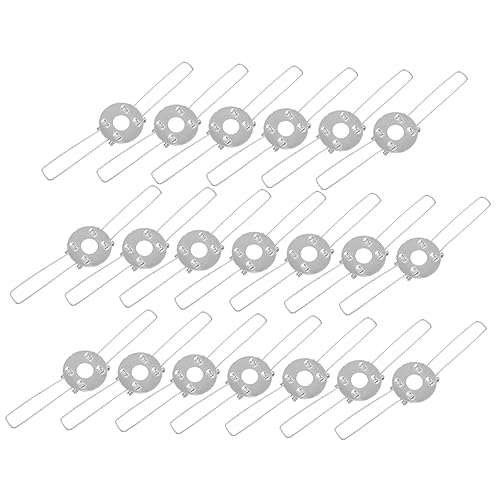 HAMPPLIES 20 Stück Teiliges Lampenschirm Federclips Langlebige Lampenschirm Halterungen für Tischlampen Deckenleuchten und Kronleuchter Einfache Montage Rostbeständig und Formstabil von HAMPPLIES