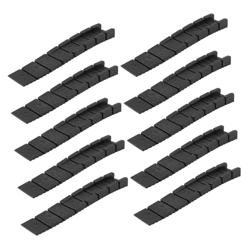 HAMPPLIES 20 Stück Teiliges Möbelkeile aus Flexiblem rutschfeste Nivellierkeile mit Geriffelter Unterseite Verstellbare Möbelpuffer für Schränke Tische Toiletten und Sofas Schützen von HAMPPLIES
