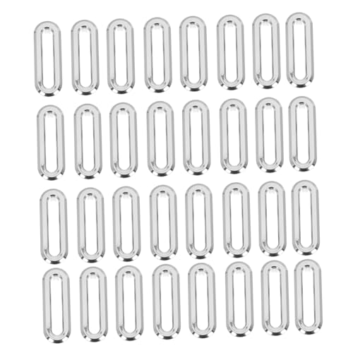 HAMPPLIES 20 Stück Teiliges Überlaufring für Haushaltswaschbecken aus Langlebigem Kunststoff Einfache Installation Dekorative Abflussabdeckung für Badezimmer und Spülbecken Zubehör von HAMPPLIES