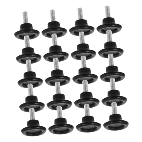 HAMPPLIES 20 Stück Teiliges Verstellbare Möbel Nivellierfüße Robuste Schraubfüße für Stühle Tische Sofas Höhenverstellbare Bodenschoner für Unebene Böden Vielseitig Einsetzbar von HAMPPLIES