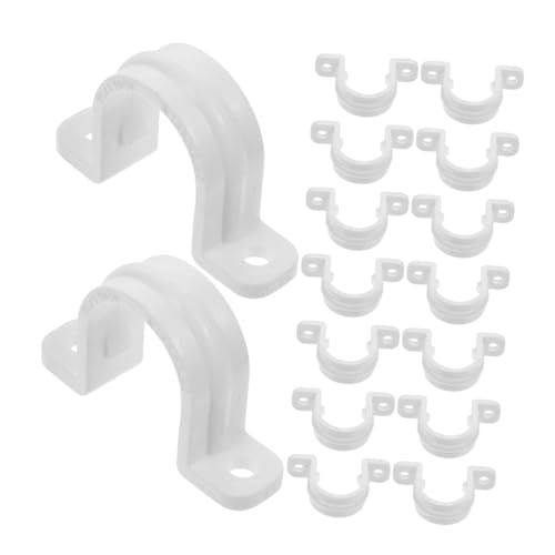 HAMPPLIES 20 Stück U Rohrschellen Schwere PVC Rohrklemmen Langlebige Rohrhalterungen für Wasser und Heizungsinstallation Einfach zu Montieren Geeignet für Verschiedene Oberflächen HAMPPLIES 20 Stück U Rohrschellen Schwere PVC Rohrklemmen Langlebige Rohrhalterungen für Wasser und Heizungsinstallation Einfach zu Montieren Geeignet für Verschiedene Oberflächen von HAMPPLIES