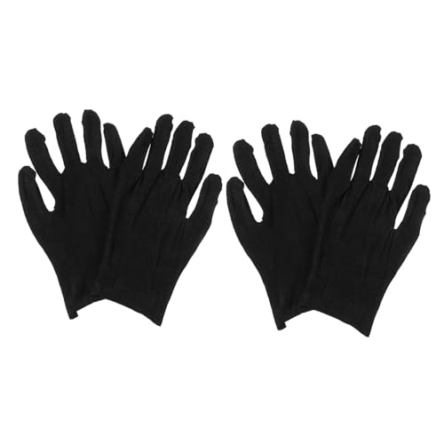 HAMPPLIES 24 Paare Schwarze Dicke Baumwollhandschuhe Strapazierfähige Komfortable Arbeitshandschuhe für Herren und Damen Vielseitiger Schutz bei Gartenarbeit und Montage HAMPPLIES 24 Paare Schwarze Dicke Baumwollhandschuhe Strapazierfähige Komfortable Arbeitshandschuhe für Herren und Damen Vielseitiger Schutz bei Gartenarbeit und Montage von HAMPPLIES