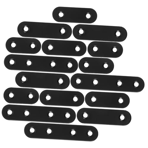 HAMPPLIES 24 Stück Teiliges Flache Metallplatten Stabile Gerade Flachverbinder aus Metall Vielseitige Reparaturwinkel Rostbeständig Einfache Montage für Holzmöbel und Tische HAMPPLIES 24 Stück Teiliges Flache Metallplatten Stabile Gerade Flachverbinder aus Metall Vielseitige Reparaturwinkel Rostbeständig Einfache Montage für Holzmöbel und Tische von HAMPPLIES