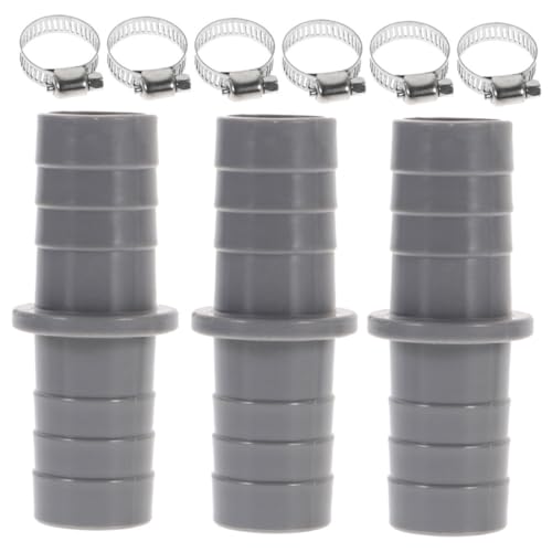 HAMPPLIES 3 Sätze Waschmaschinen Abflussverlängerung aus Abs Anschlussadapter mit Clip Universeller Verlängerungsschlauch für Waschmaschine und Geschirrspüler Leckagesicher und Langlebig von HAMPPLIES