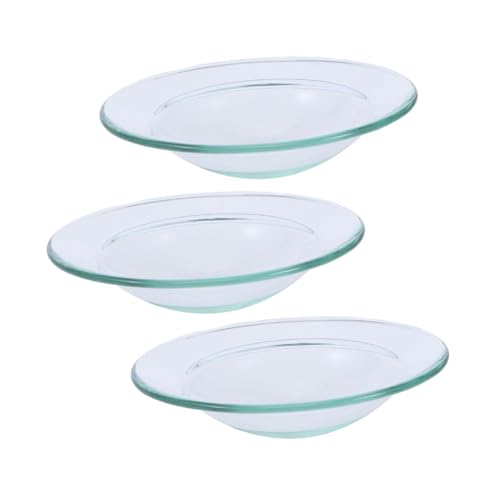 HAMPPLIES 3 Stück Ersatzschale für Duftlampe aus Hitzebeständigem Glas Runde Aromatherapie Ölwärmer Teller Geeignet für Wachsschmelzer und Ätherische Öle Einfach zu Reinigen und HAMPPLIES 3 Stück Ersatzschale für Duftlampe aus Hitzebeständigem Glas Runde Aromatherapie Ölwärmer Teller Geeignet für Wachsschmelzer und Ätherische Öle Einfach zu Reinigen und von HAMPPLIES