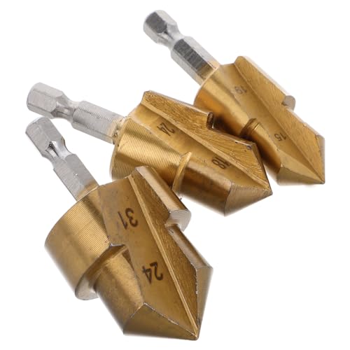 HAMPPLIES 3 Stück Teiliges Expansion Repair Drill Bit Set mit Ppr Lifting Step Bits Hexagonaler Schaft Langlebige Rohrinstallations Reparaturbohrer für PE Rohr Verschraubung von HAMPPLIES