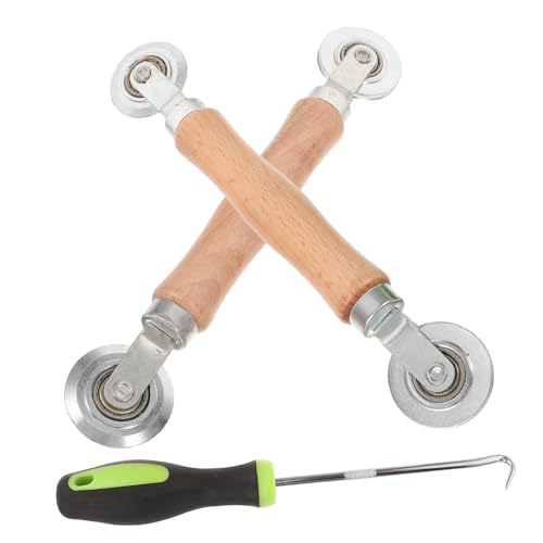 HAMPPLIES 3 Stück Teiliges Fliegengitter Reparaturset mit Ergonomischem Holzgriff Vielseitiges Fenster Fliegengitter Werkzeug für Türrahmen Reparatur und Austausch Einfach zu Bedienen und HAMPPLIES 3 Stück Teiliges Fliegengitter Reparaturset mit Ergonomischem Holzgriff Vielseitiges Fenster Fliegengitter Werkzeug für Türrahmen Reparatur und Austausch Einfach zu Bedienen und von HAMPPLIES