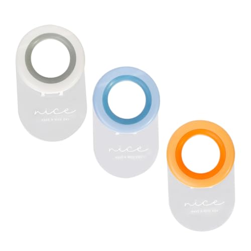 HAMPPLIES 3 Stück Teiliges Selbstklebende Ringzüge aus Robustem PC Tpr Material Vielseitig als Möbelgriff für Schrank Schublade Toilettendeckel Geeignet Einfache Montage Hohe Belastbarkeit von HAMPPLIES