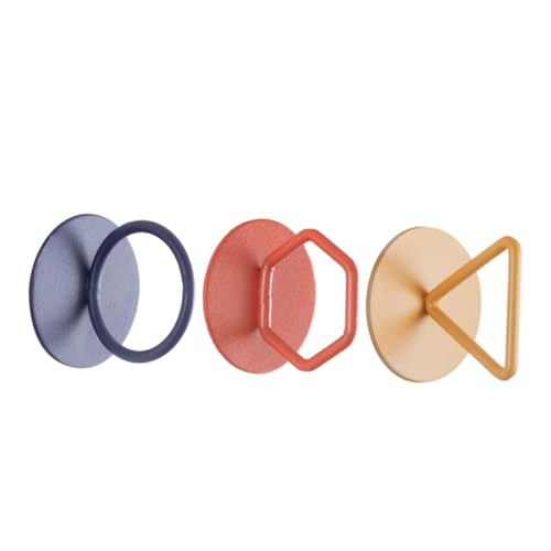 HAMPPLIES 3 Stück Teiliges Selbstklebende Rundring Ziehgriffe für Schränke Kommoden und Kleiderschränke Langlebige Sichere Möbelknöpfe mit Einfachem Montage Design für Wohn und Schlafzimmer von HAMPPLIES