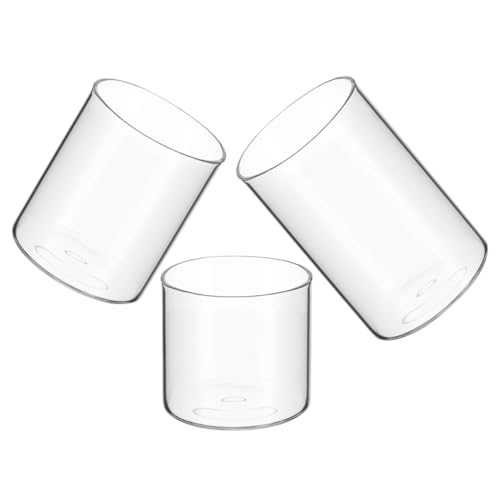 HAMPPLIES 3 Stück Teiliges Transparentes Aromatherapie kerzenglas Hitzebeständige Duftkerzenbehälter Kreative Glas kerzentassen für DIY Hochzeit Party und Wohnraumdekoration HAMPPLIES 3 Stück Teiliges Transparentes Aromatherapie kerzenglas Hitzebeständige Duftkerzenbehälter Kreative Glas kerzentassen für DIY Hochzeit Party und Wohnraumdekoration von HAMPPLIES