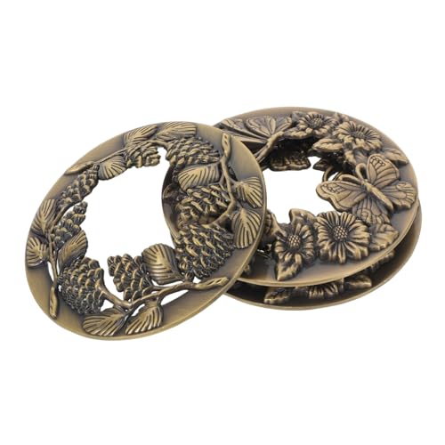 HAMPPLIES 3 Stück Teiliges Vintage Metall Kerzenschirm Gleichmäßiger Brenndeckel für Kerzen Verbesserte Luftzirkulation Schützender Duftkerzen-Topper für Spa Meditation und Dekoration HAMPPLIES 3 Stück Teiliges Vintage Metall Kerzenschirm Gleichmäßiger Brenndeckel für Kerzen Verbesserte Luftzirkulation Schützender Duftkerzen-Topper für Spa Meditation und Dekoration von HAMPPLIES
