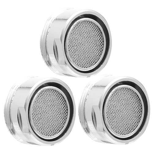 HAMPPLIES 3 Stück Teiliges Wasserhahn Perlatorsieb Außengewinde Messinggehäuse mit Edelstahlfilter Universeller Küchen und Badarmatur Ersatz Wassersparender Wasserfilter und Strahlregler HAMPPLIES 3 Stück Teiliges Wasserhahn Perlatorsieb Außengewinde Messinggehäuse mit Edelstahlfilter Universeller Küchen und Badarmatur Ersatz Wassersparender Wasserfilter und Strahlregler von HAMPPLIES
