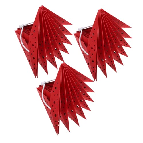 HAMPPLIES 3 Stück Weihnachtliche Papierlaternen Lampenschirme Neunzackige Sterne Hängende Dekorationen für Zuhause Party Langlebige Papiersterne für Festliche Stimmung HAMPPLIES 3 Stück Weihnachtliche Papierlaternen Lampenschirme Neunzackige Sterne Hängende Dekorationen für Zuhause Party Langlebige Papiersterne für Festliche Stimmung von HAMPPLIES