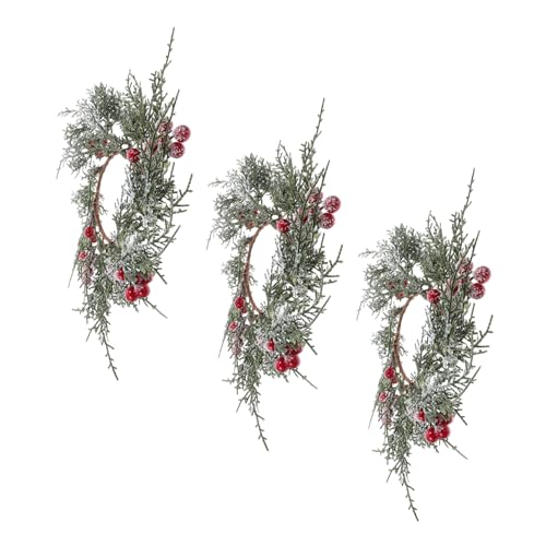 HAMPPLIES 3 Stück Weihnachtskerzenring Stumpenkerzenring Kerzenringe Kränze Weihnachten Teelichtringe Säulenkerzenständer Weihnachtssäulen-Kerzenhalter Kerzenkränze Ringe Plastik HAMPPLIES 3 Stück Weihnachtskerzenring Stumpenkerzenring Kerzenringe Kränze Weihnachten Teelichtringe Säulenkerzenständer Weihnachtssäulen-Kerzenhalter Kerzenkränze Ringe Plastik von HAMPPLIES