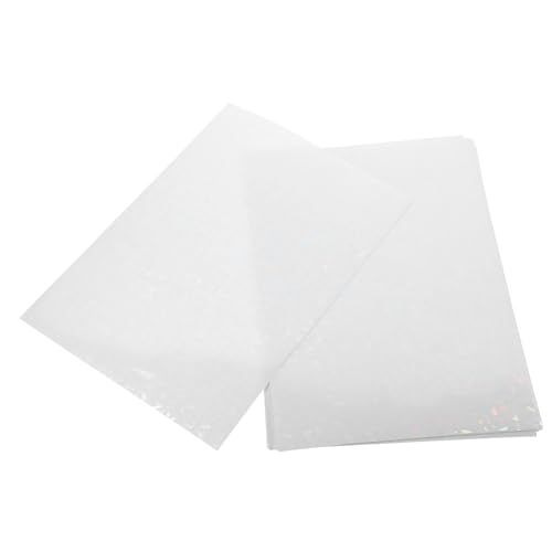 HAMPPLIES 30 Stück Holographischer Transparenter Laserfilm Laminierung Laminiert Aufkleber Wickeln Und Kalt Laminieren Holographisches Papier Holografischer DIY-Film PVC Selbstklebend von HAMPPLIES