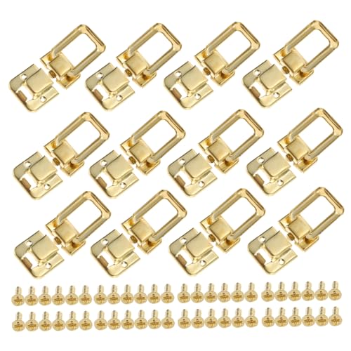 HAMPPLIES 30 Stück Teiliges Antike Hasps Latches Gold Retro Schnappverschluss für Schmuckkästen Holz Geschenkboxen Verschluss Robust Langlebig HAMPPLIES 30 Stück Teiliges Antike Hasps Latches Gold Retro Schnappverschluss für Schmuckkästen Holz Geschenkboxen Verschluss Robust Langlebig von HAMPPLIES