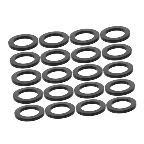 HAMPPLIES 30 Stück Teiliges Dichtungsring für Wasserhähne Gummidichtungen Flache Unterlegscheiben für Schlauchanschluss und Badarmaturen Schnelle Montage Verhindert Leckagen Robust und von HAMPPLIES
