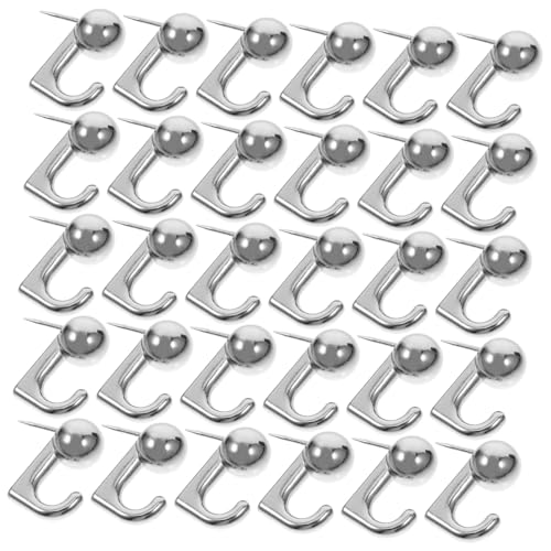 HAMPPLIES 30 Stück Teiliges Metall Bilderhaken Silber mit Nägeln Vielseitige Dekorative Wandhaken zum Aufhängen von Bildern Schlüssel und Gemälden Platzsparend und Installieren HAMPPLIES 30 Stück Teiliges Metall Bilderhaken Silber mit Nägeln Vielseitige Dekorative Wandhaken zum Aufhängen von Bildern Schlüssel und Gemälden Platzsparend und Installieren von HAMPPLIES