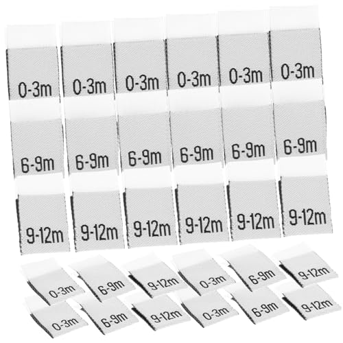 HAMPPLIES 300 Stück Monate Kleidung Labels aus Polyester Langlebig und Sicher für Neugeborene Monate zur Organisation von Body Anzug und Strampler für Jungen und Mädchen HAMPPLIES 300 Stück Monate Kleidung Labels aus Polyester Langlebig und Sicher für Neugeborene Monate zur Organisation von Body Anzug und Strampler für Jungen und Mädchen von HAMPPLIES