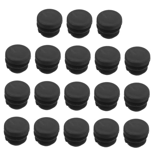HAMPPLIES 30stücke Rundrohrstopfen Aus Edelstahl Für Stuhl Und Tischbeine Schwarze Rohrkappen Zum Schutz Von Möbeln Einfache Installation Ohne Werkzeug von HAMPPLIES
