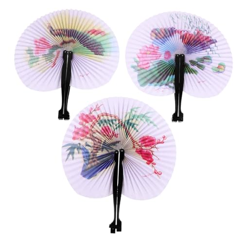 HAMPPLIES 3Stücke Faltbare Handfächer im Chinesischen Stil Antike Papierventilatoren für Hochzeiten Partys Tanzaufführungen Dekorativ und Praktisch Verarbeitung HAMPPLIES 3Stücke Faltbare Handfächer im Chinesischen Stil Antike Papierventilatoren für Hochzeiten Partys Tanzaufführungen Dekorativ und Praktisch Verarbeitung von HAMPPLIES