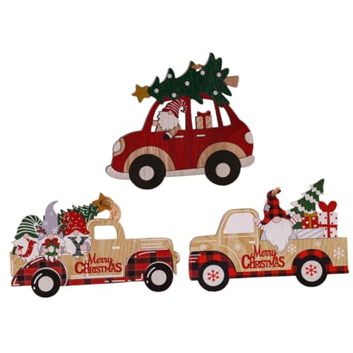 HAMPPLIES 3stücke Weihnachtsbaum Holzanhänger Niedliche Holzautos Für Festliche Dekoration Für Weihnachten Tür Und Wanddeko Für Familienfeiern HAMPPLIES 3stücke Weihnachtsbaum Holzanhänger Niedliche Holzautos Für Festliche Dekoration Für Weihnachten Tür Und Wanddeko Für Familienfeiern von HAMPPLIES