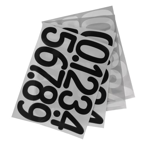 HAMPPLIES 4 Blätter Große Wetterfeste Selbstklebende Zahlenaufkleber aus Vinyl für Briefkästen Mülltonnen Hausnummern Wetterbeständig Schwarz für Außen Langlebig Klare Sichtbarkeit HAMPPLIES 4 Blätter Große Wetterfeste Selbstklebende Zahlenaufkleber aus Vinyl für Briefkästen Mülltonnen Hausnummern Wetterbeständig Schwarz für Außen Langlebig Klare Sichtbarkeit von HAMPPLIES